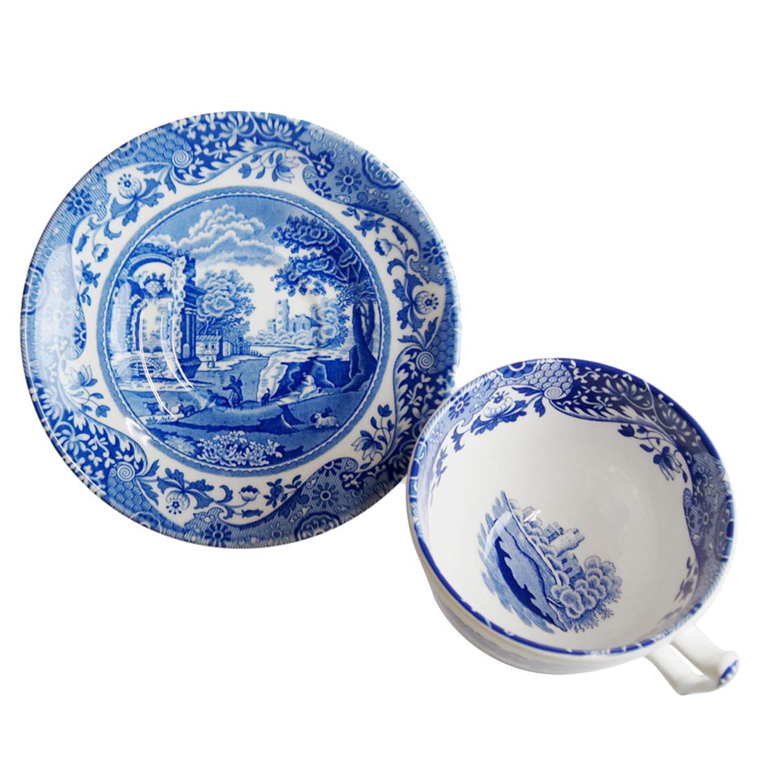 Amazon｜スポード(Spode) カップ_ソーサー ブルー 200cc ブルー